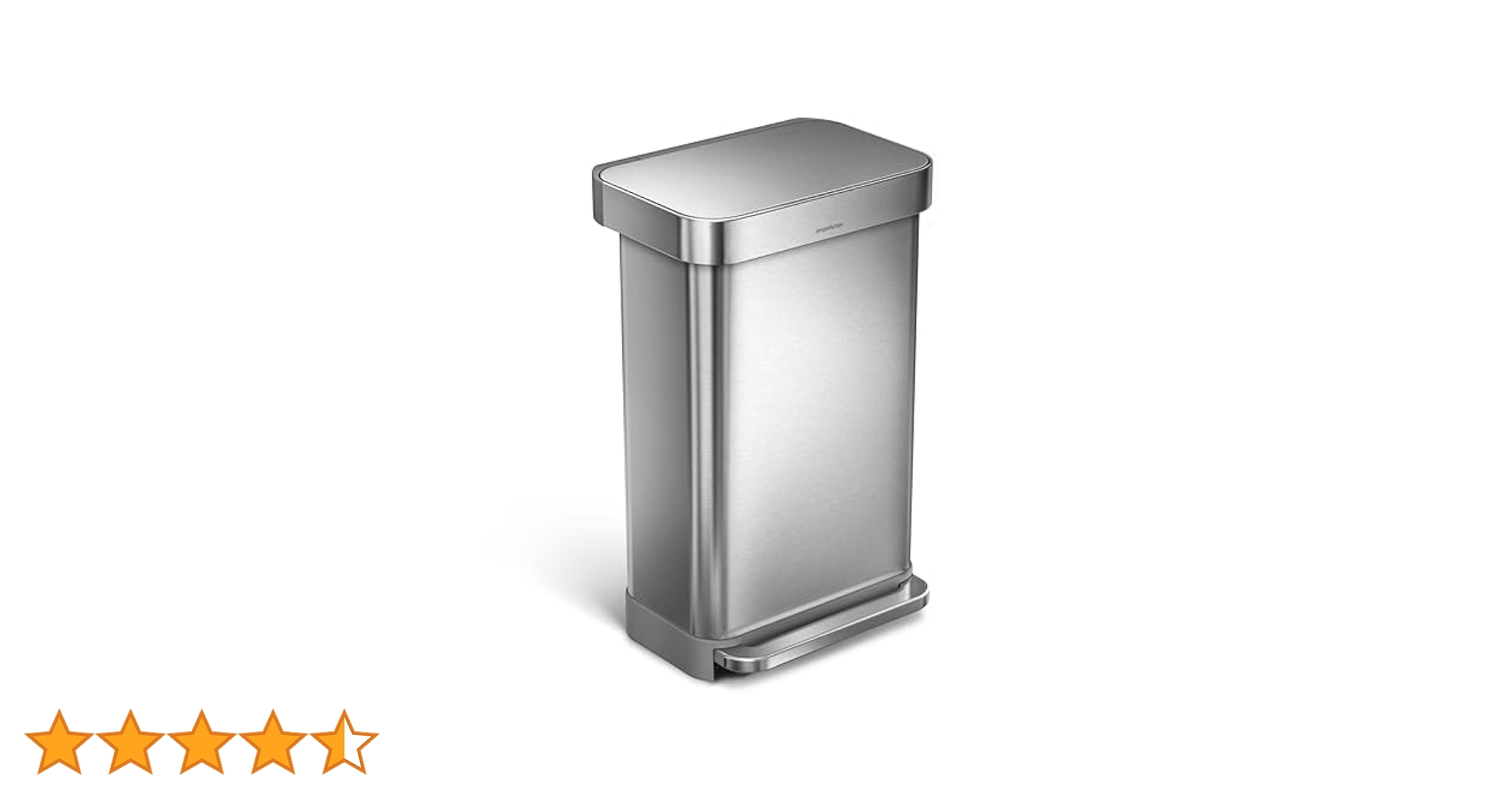 ステップダストボックス simplehuman バタフライ 45L タイプ Amazon｜simplehuman バタフライステップダストボックス 45L